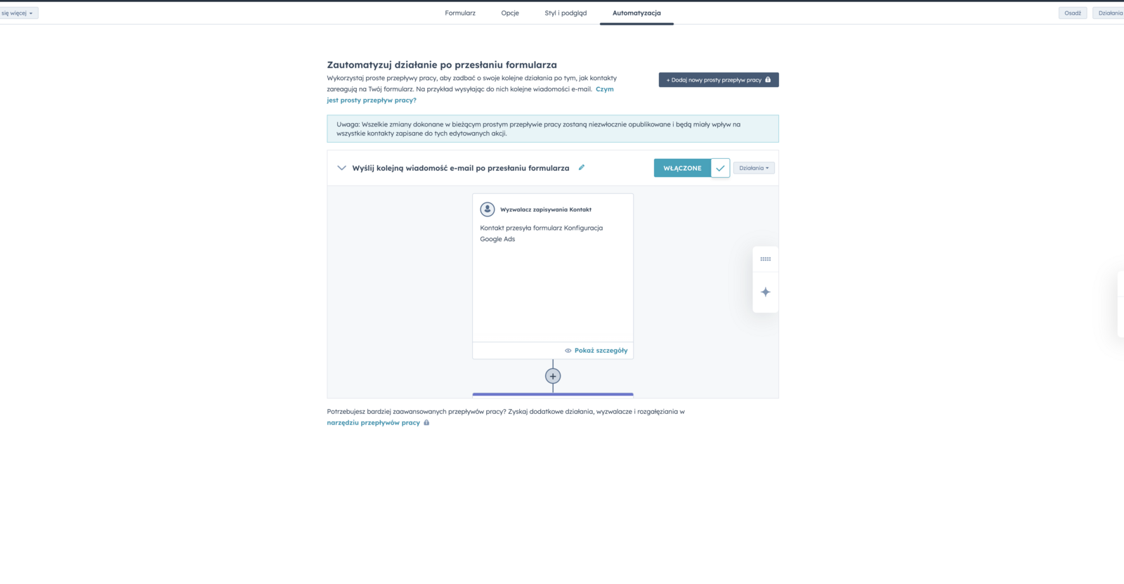 Automatyzacja — workflow pracuje za Ciebie