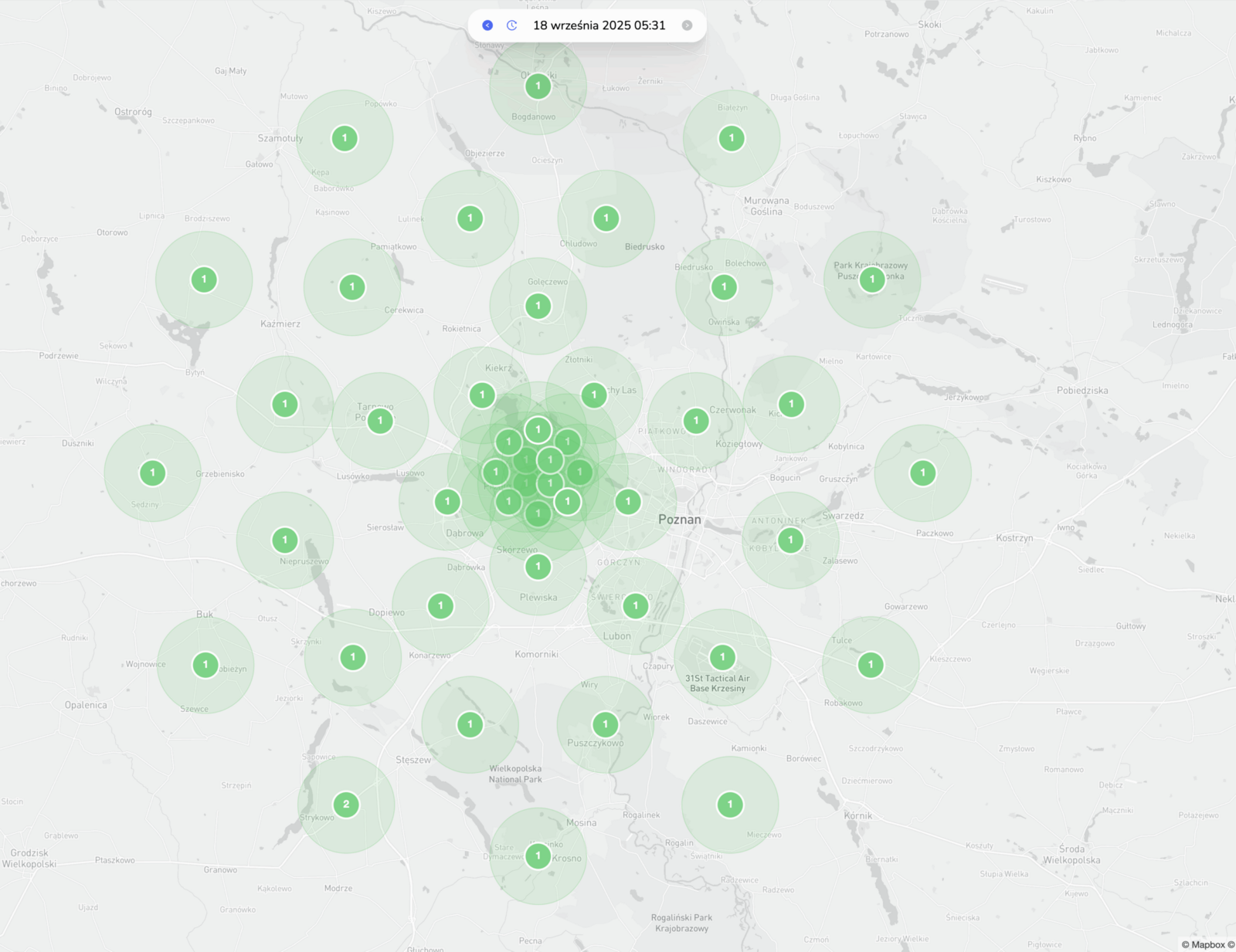 Mapa pozycji w Google