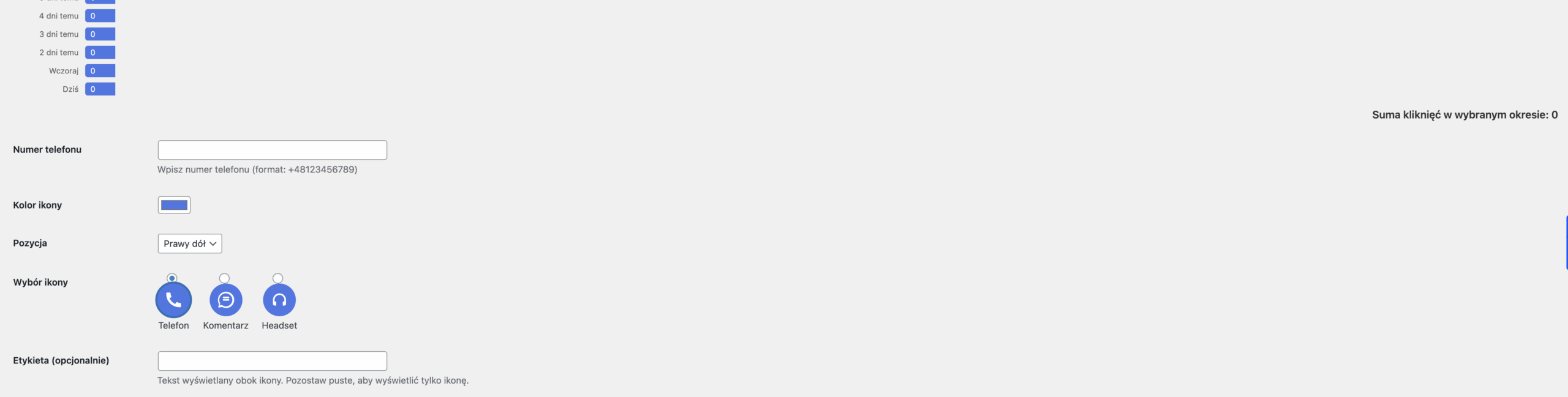 CallBack Widget w akcji